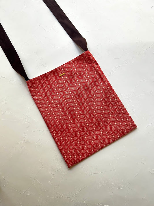 KOTOWAZA BAG - Asanoha (Crimson Star)