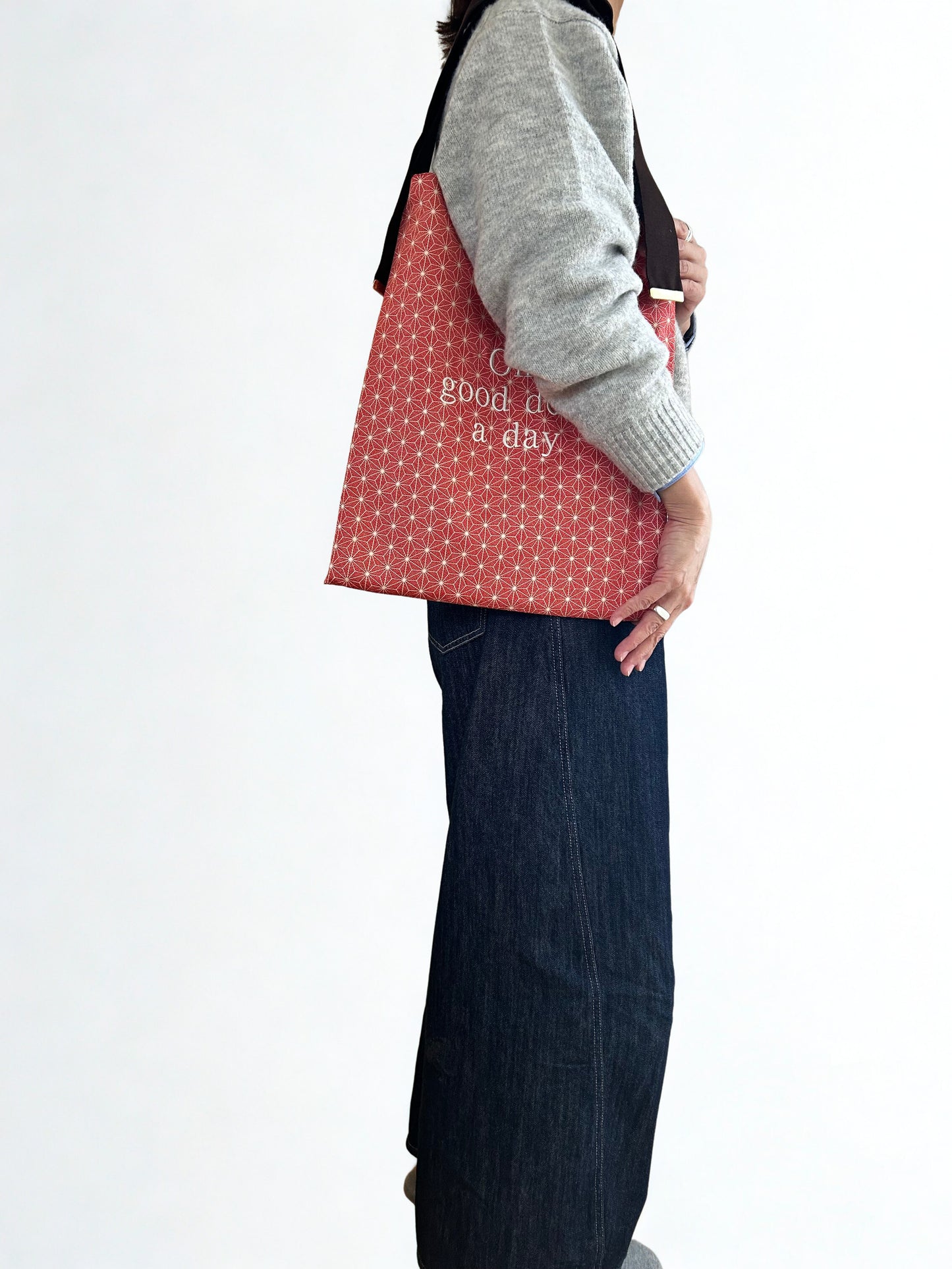 KOTOWAZA BAG - Asanoha (Crimson Star)