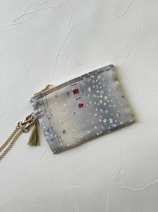 KOTOWAZA POUCH - Ginfubuki (Silver Snowfall)