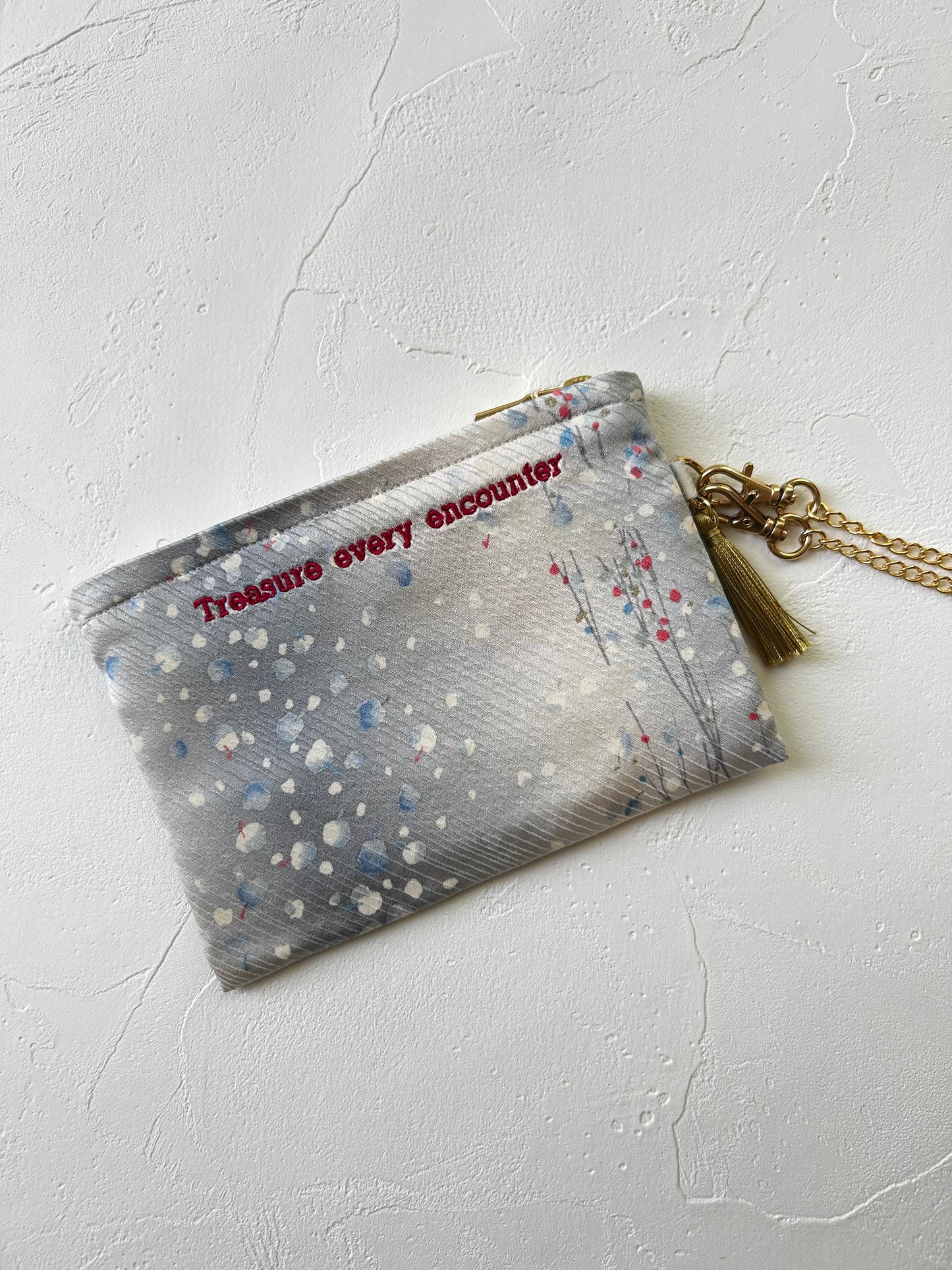 KOTOWAZA POUCH - Ginfubuki (Silver Snowfall)