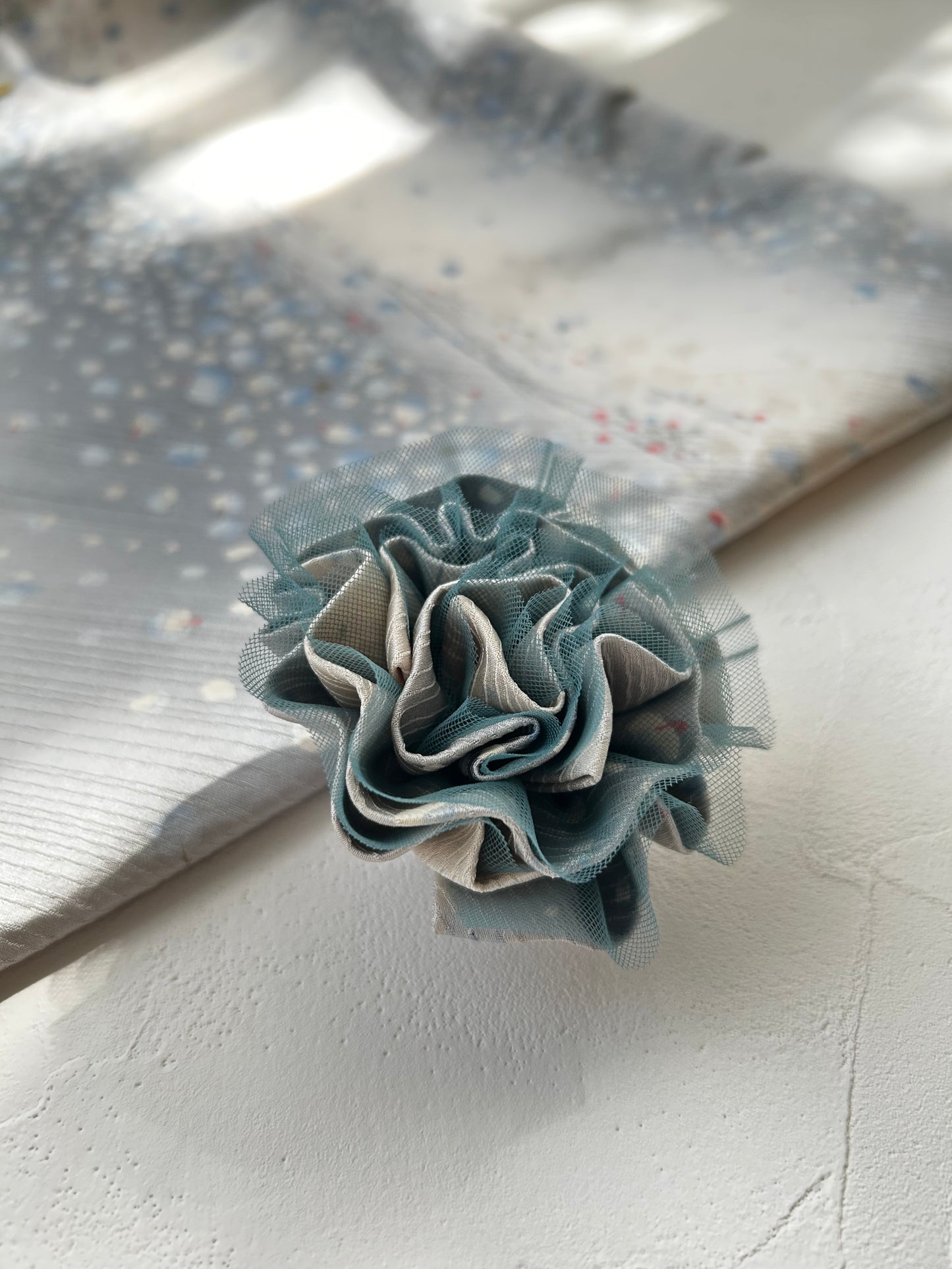 HANA BROOCH -Ginfubuki(Flower Stardust)